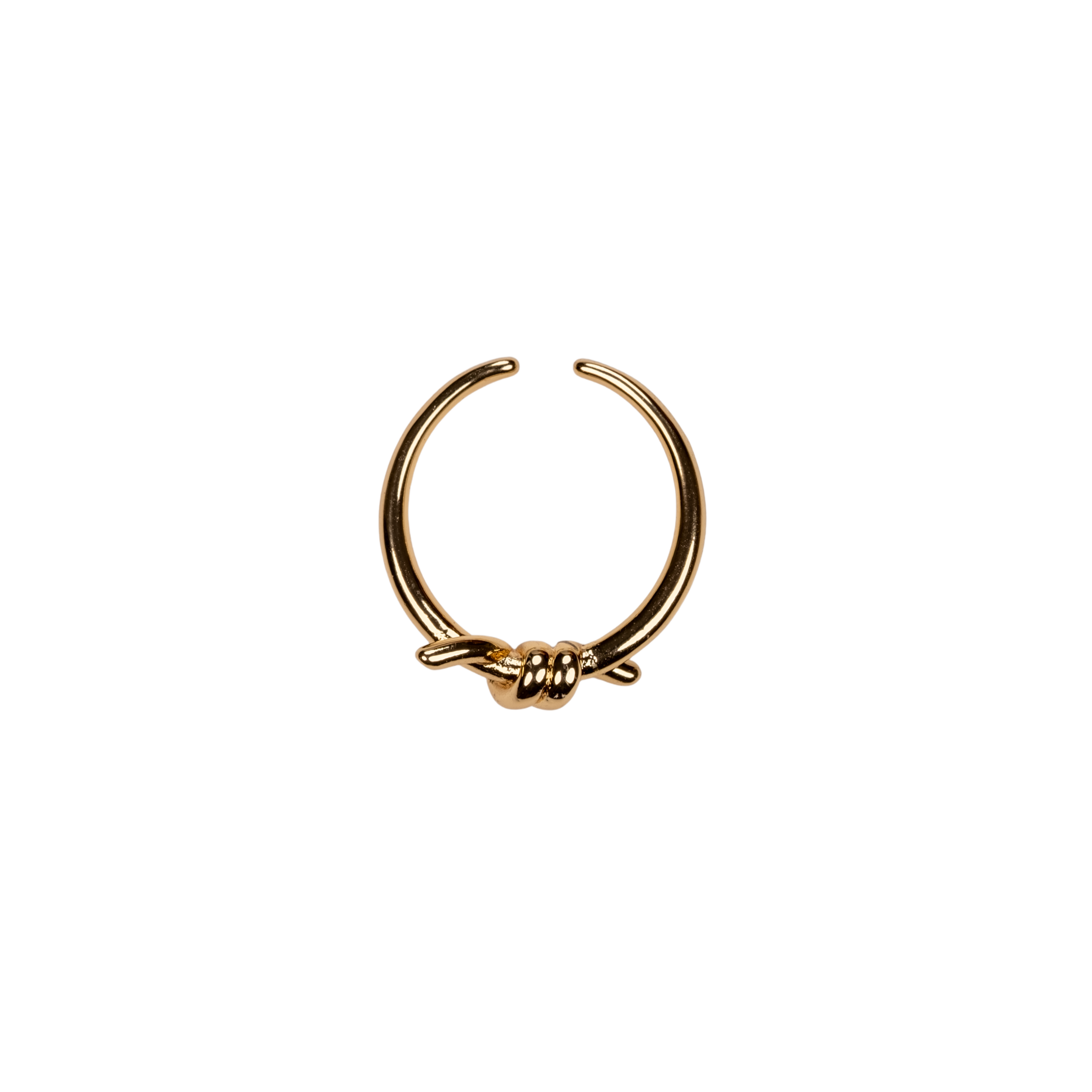 gold dikenli tel yüzük detay | kuan jewelry