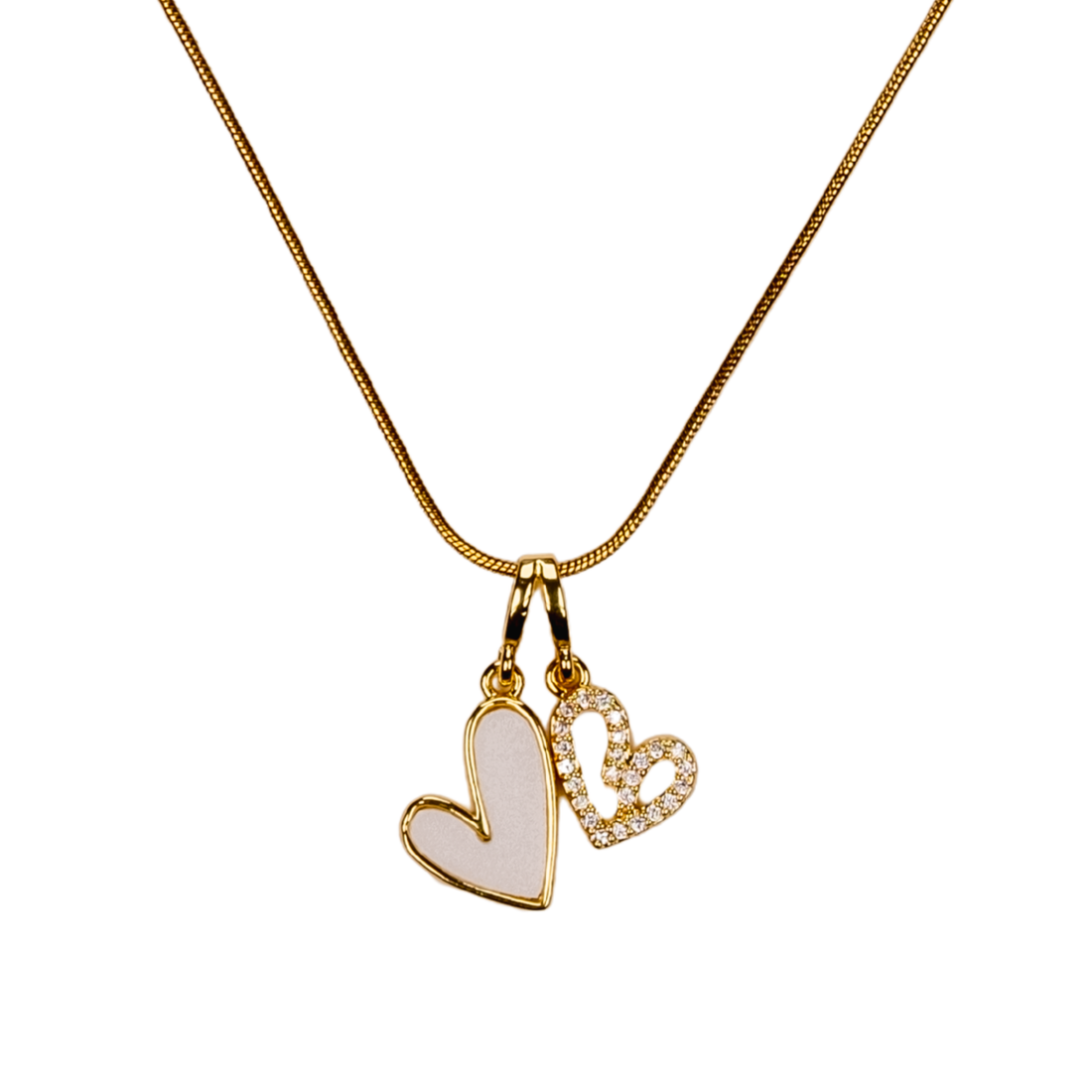 Zirkon Taşlı Minimal Kolye - Gold Kaplama Kolye | Kuan Jewelry