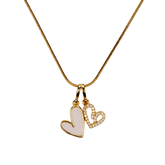 Zirkon Taşlı Minimal Kolye - Gold Kaplama Kolye | Kuan Jewelry