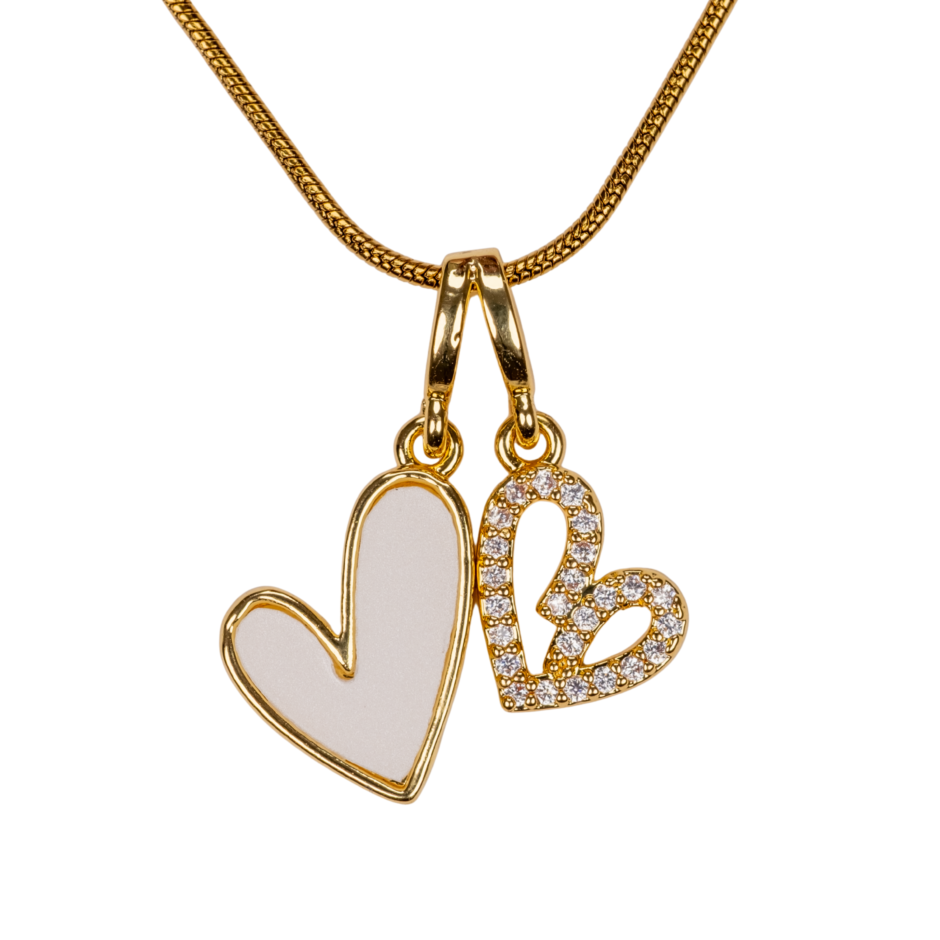 Zirkon Taşlı Minimal Kolye - Gold Kaplama Kolye | Kuan Jewelry