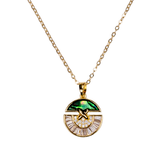 aurora kolye model üzerinde - modern zarif kolye | kuan jewelry