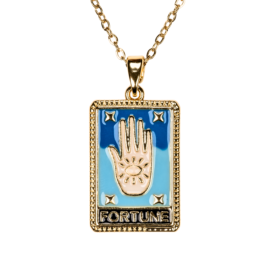 fortune el kolye - gold kaplama mine detaylı takı | kuan jewelry