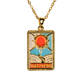 the lovers kolye - tarot kartı gold kaplama takı | kuan jewelry