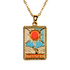 the lovers kolye - tarot kartı gold kaplama takı | kuan jewelry