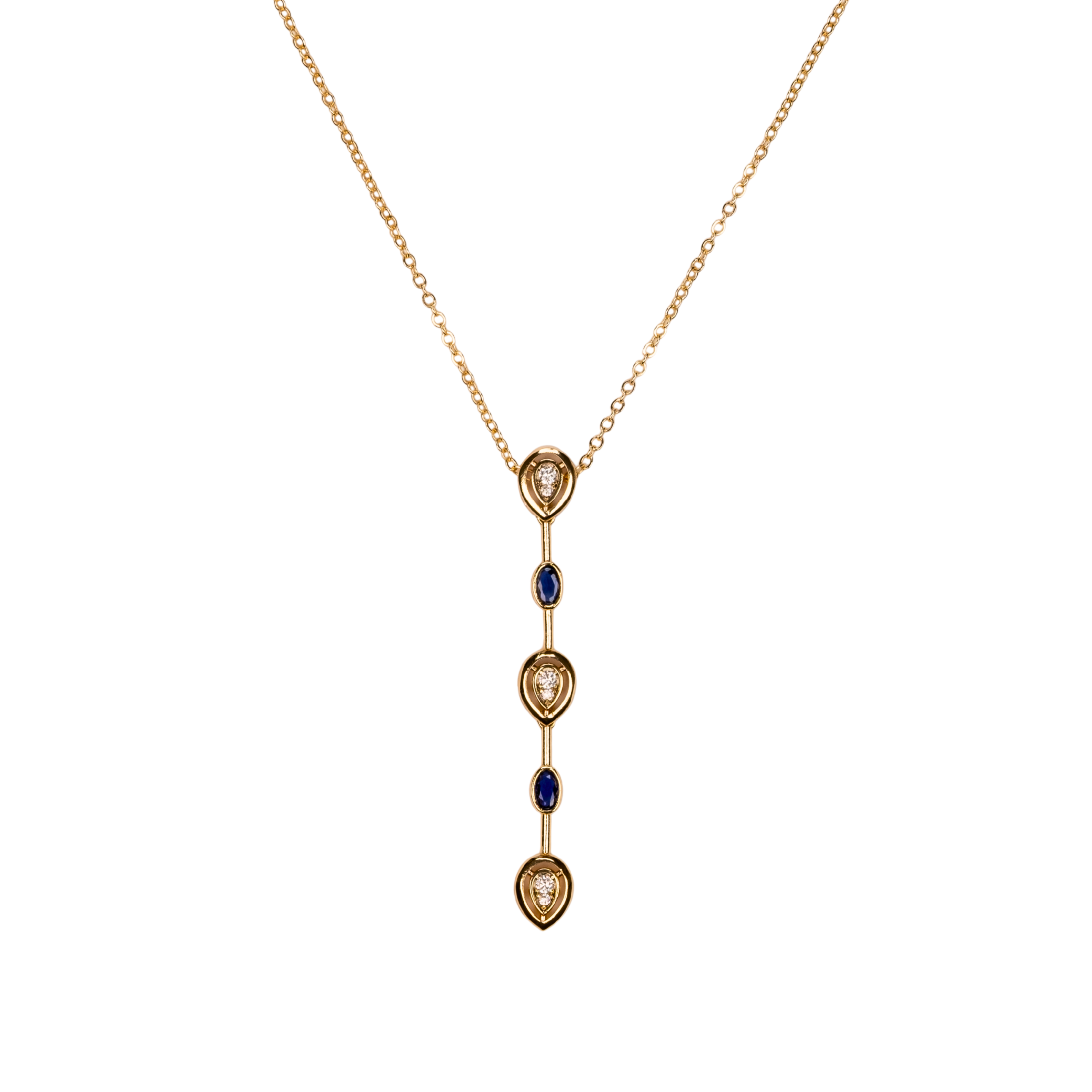 çubuk y kolye detay - uzun zarif model | kuan jewelry