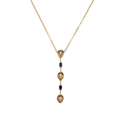 çubuk y kolye detay - uzun zarif model | kuan jewelry